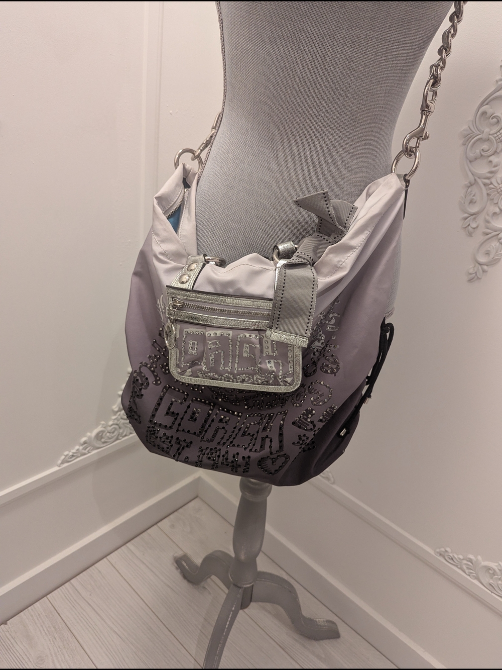 Coach Ombre Gray Shoulder Bag - Picture 2 of 16